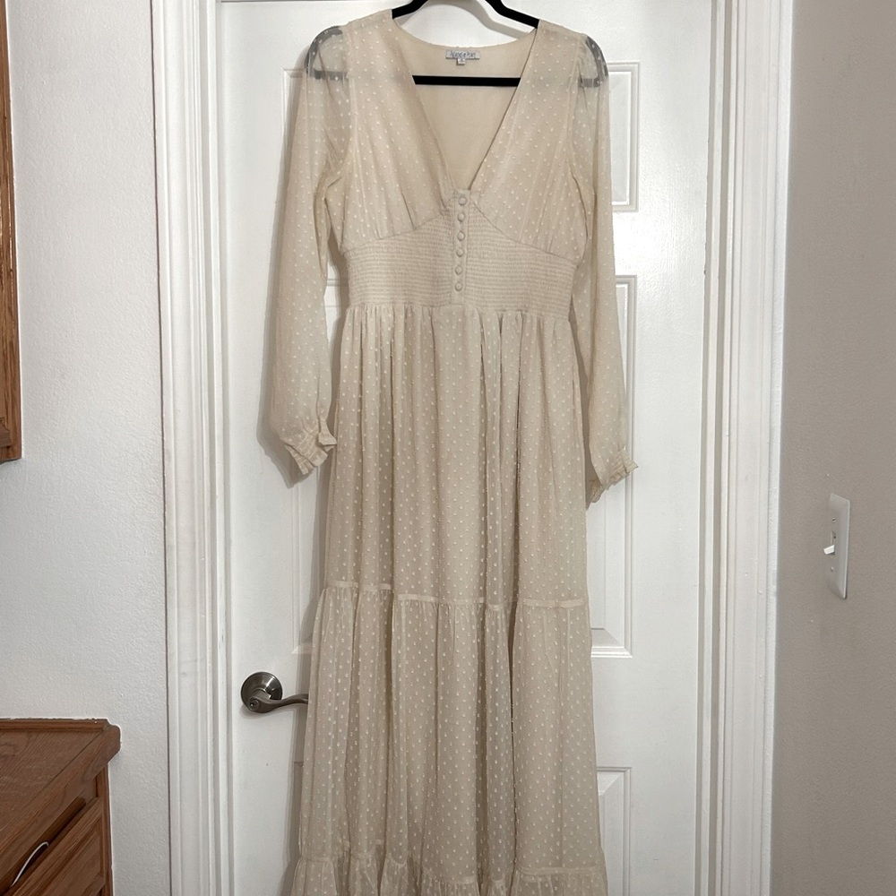 Patrons of Piece Beige Dress
